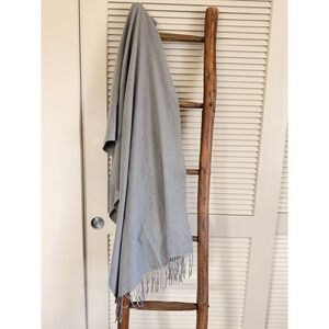 Halara Gray Scarf Wrap Shawl with Fringe Lightweight Versatile Neutral